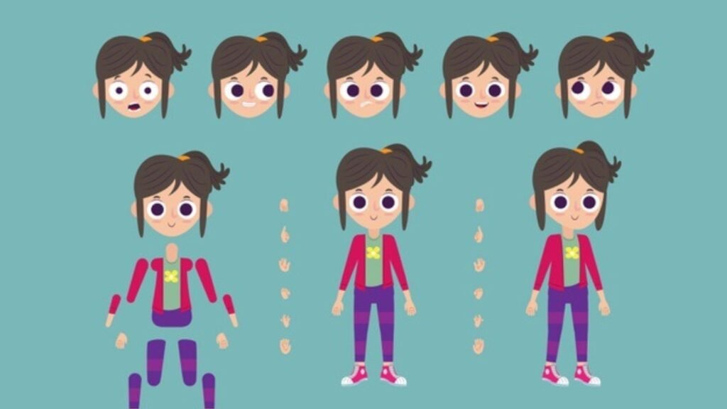 cartoon character showing tips for character animation 